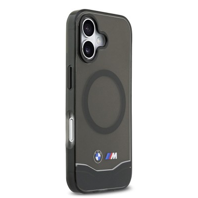 Apple iPhone 17 Case BMW Original Licensed M-Safe Charging Feature Metal Button Design Transparent M Design Cover - 4