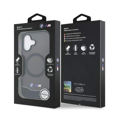 Apple iPhone 17 Case BMW Original Licensed M-Safe Charging Feature Metal Button Design Transparent M Design Cover - 8