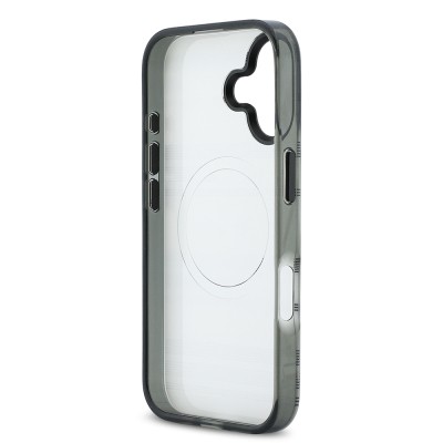 Apple iPhone 17 Case BMW Original Licensed M-Safe Charging Feature Metal Camera Button Horizontal Stripe M Design Cover - 16