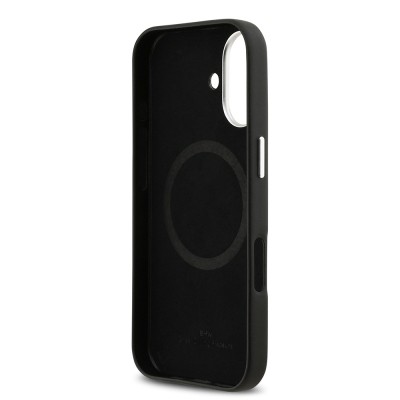 Apple iPhone 17 Case BMW Original Licensed M-Safe Charging Feature Metal Logo Full Cover Leather Cover - 9