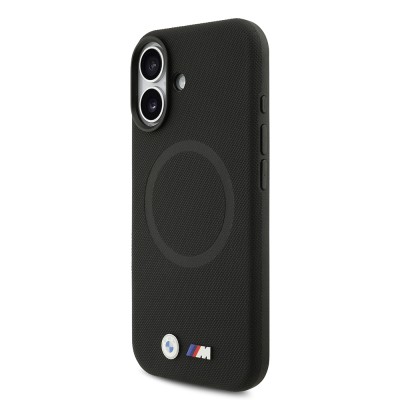 Apple iPhone 17 Case BMW Original Licensed M-Safe Charging Feature Metal Logo Perforated M Design Leather Cover - 14