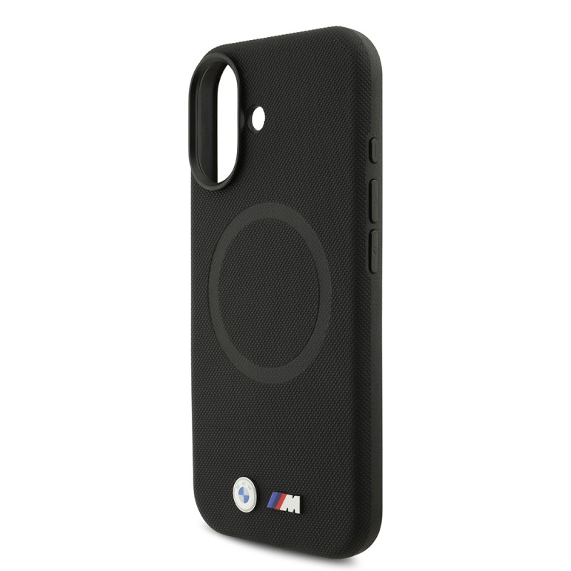 Apple iPhone 17 Case BMW Original Licensed M-Safe Charging Feature Metal Logo Perforated M Design Leather Cover - 18