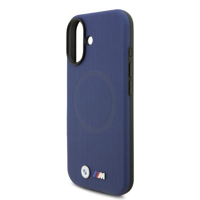 Apple iPhone 17 Case BMW Original Licensed M-Safe Charging Feature Metal Logo Perforated M Design Leather Cover - 32