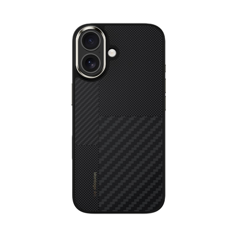 Apple iPhone 17 Case Carbon Fiber Benks Montage Hybrid ArmorPro Kevlar Cover with M-safe Charging Feature - 1
