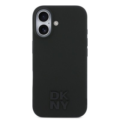 Apple iPhone 17 Case DKNY Original Licensed M-Safe Charging Feature Metal Logo Silicone Cover - 4