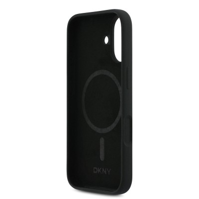 Apple iPhone 17 Case DKNY Original Licensed M-Safe Charging Feature Metal Logo Silicone Cover - 8