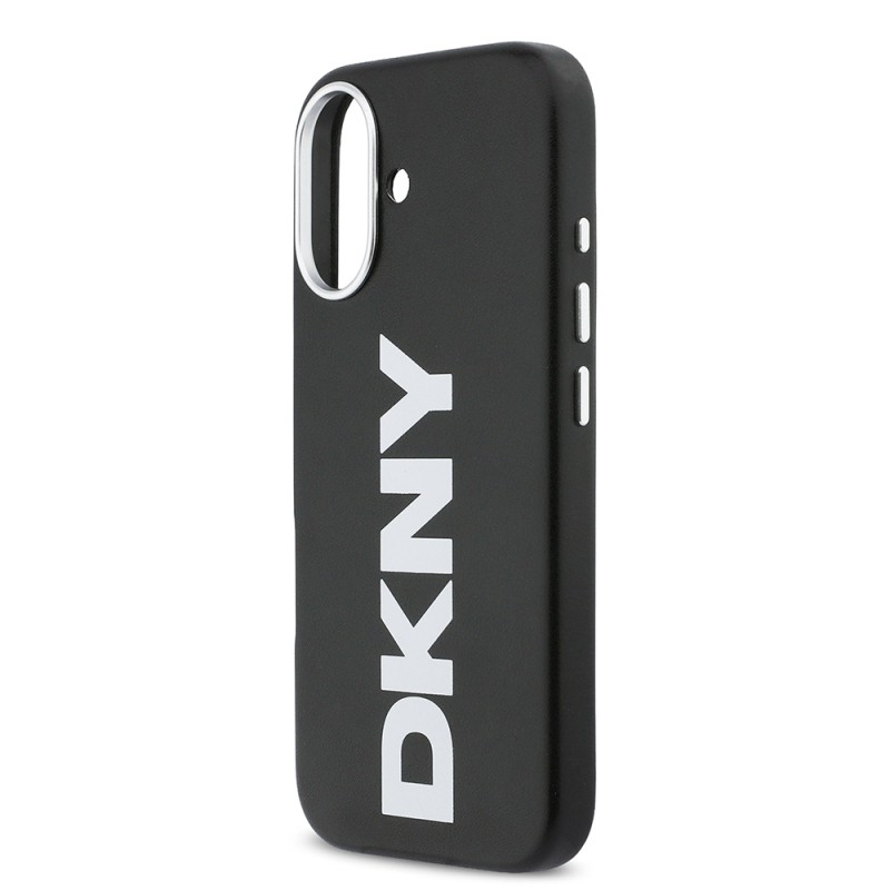 Apple iPhone 17 Case DKNY Original Licensed M-Safe Charging Feature PU Large Vertical Logo Cover - 7