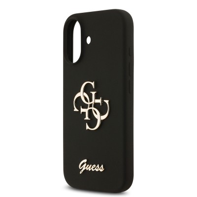 Apple iPhone 17 Case Guess Original Licensed Grained Text Logo Cover - 10