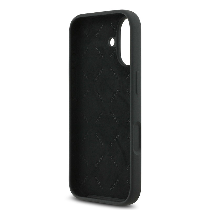 Apple iPhone 17 Case Guess Original Licensed Grained Text Logo Cover - 11