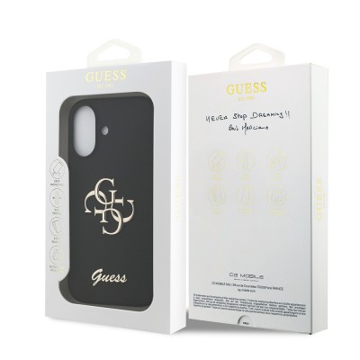 Apple iPhone 17 Case Guess Original Licensed Grained Text Logo Cover - 12