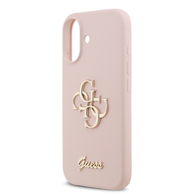 Apple iPhone 17 Case Guess Original Licensed Grained Text Logo Cover - 17