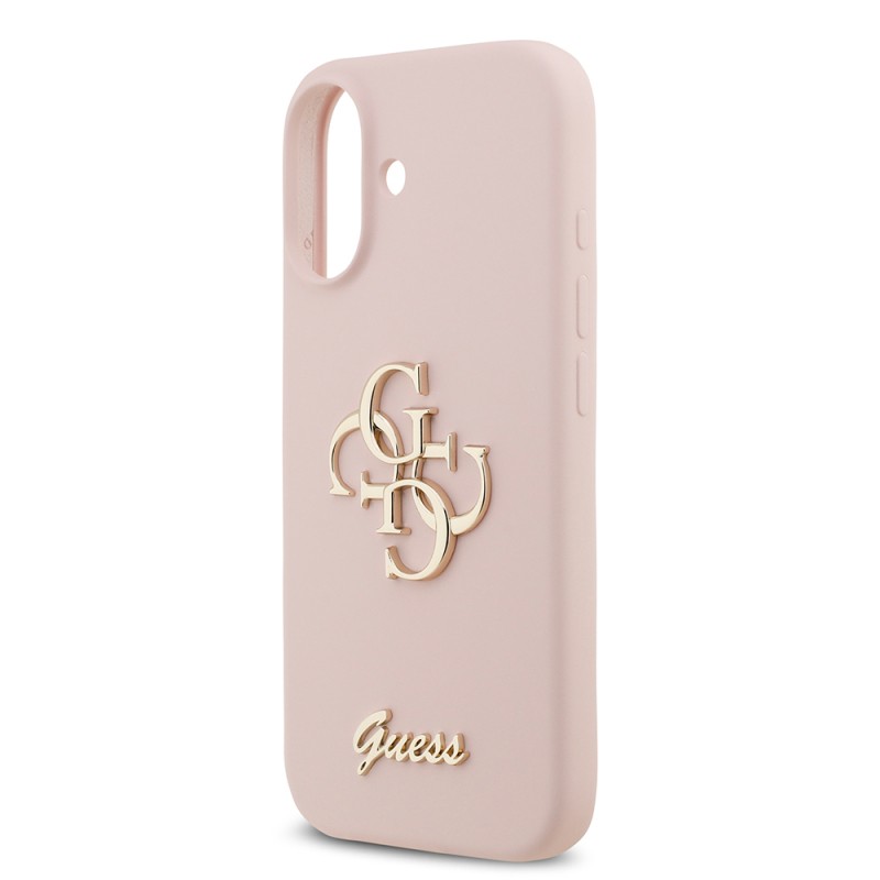 Apple iPhone 17 Case Guess Original Licensed Grained Text Logo Cover - 17