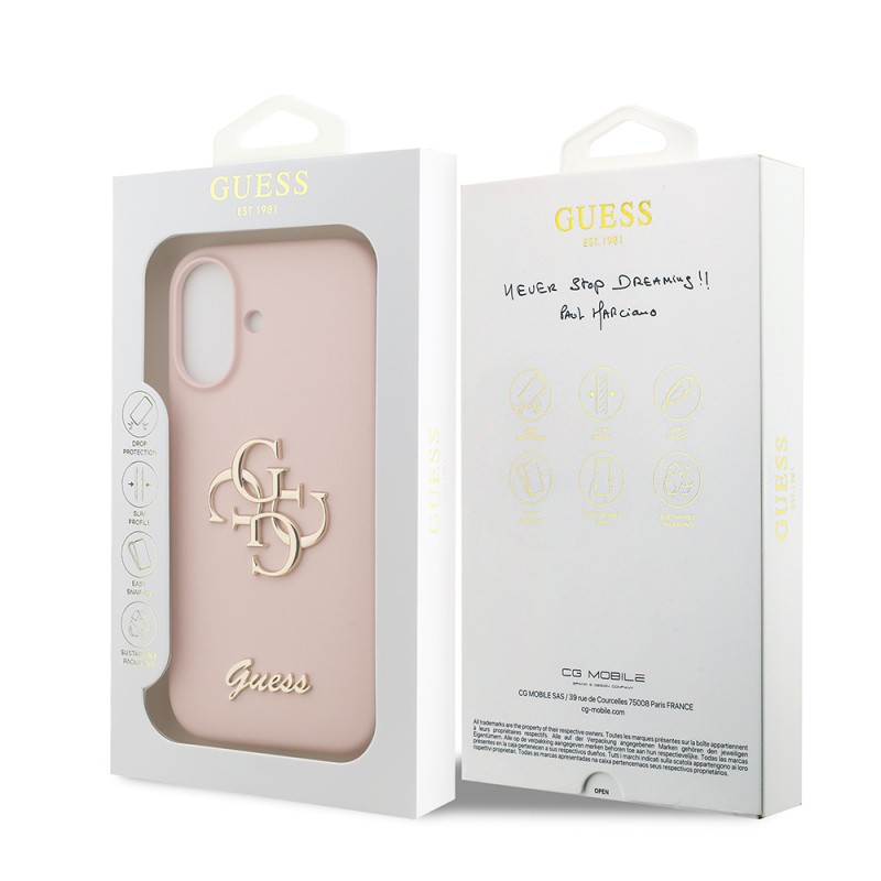 Apple iPhone 17 Case Guess Original Licensed Grained Text Logo Cover - 19