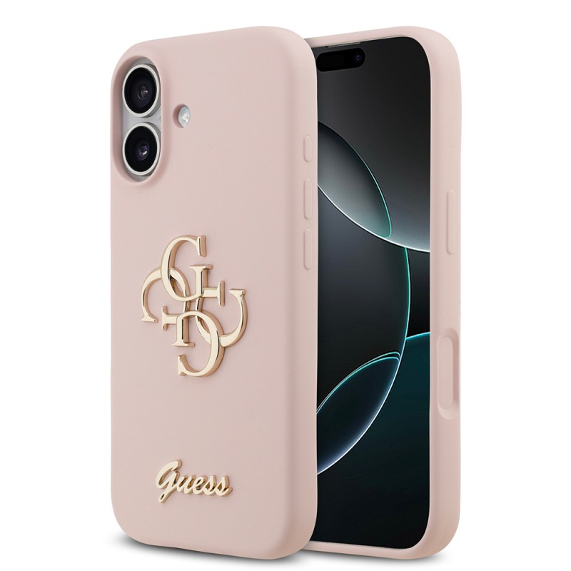 Apple iPhone 17 Case Guess Original Licensed Grained Text Logo Cover - 4