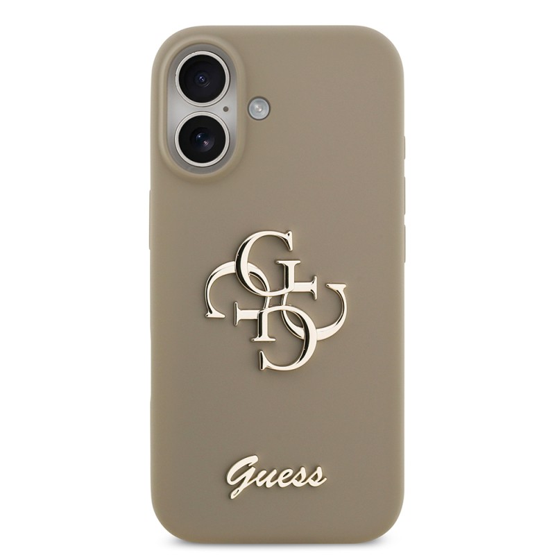Apple iPhone 17 Case Guess Original Licensed Grained Text Logo Cover - 21