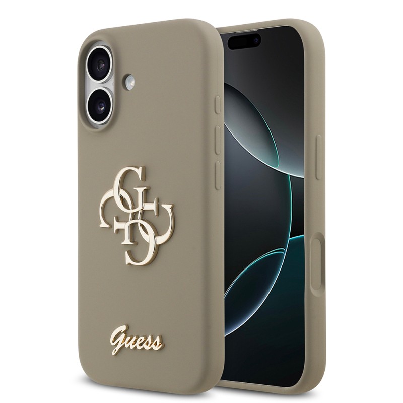 Apple iPhone 17 Case Guess Original Licensed Grained Text Logo Cover - 3