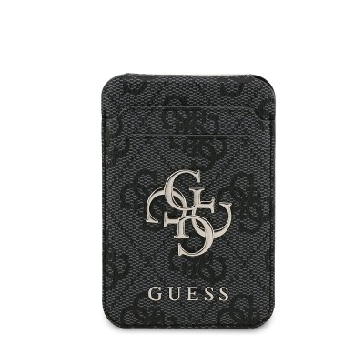 Apple iPhone 17 Case Guess Original Licensed M-safe Charging Case with Strap and 4G Logo Card Holder - 12
