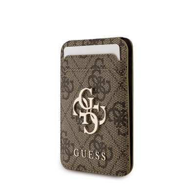 Apple iPhone 17 Case Guess Original Licensed M-safe Charging Case with Strap and 4G Logo Card Holder - 21