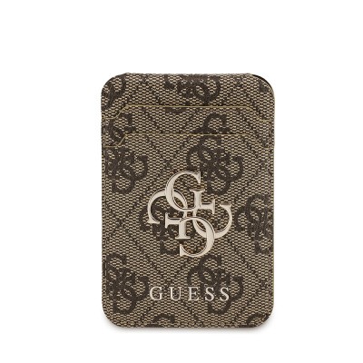 Apple iPhone 17 Case Guess Original Licensed M-safe Charging Case with Strap and 4G Logo Card Holder - 22