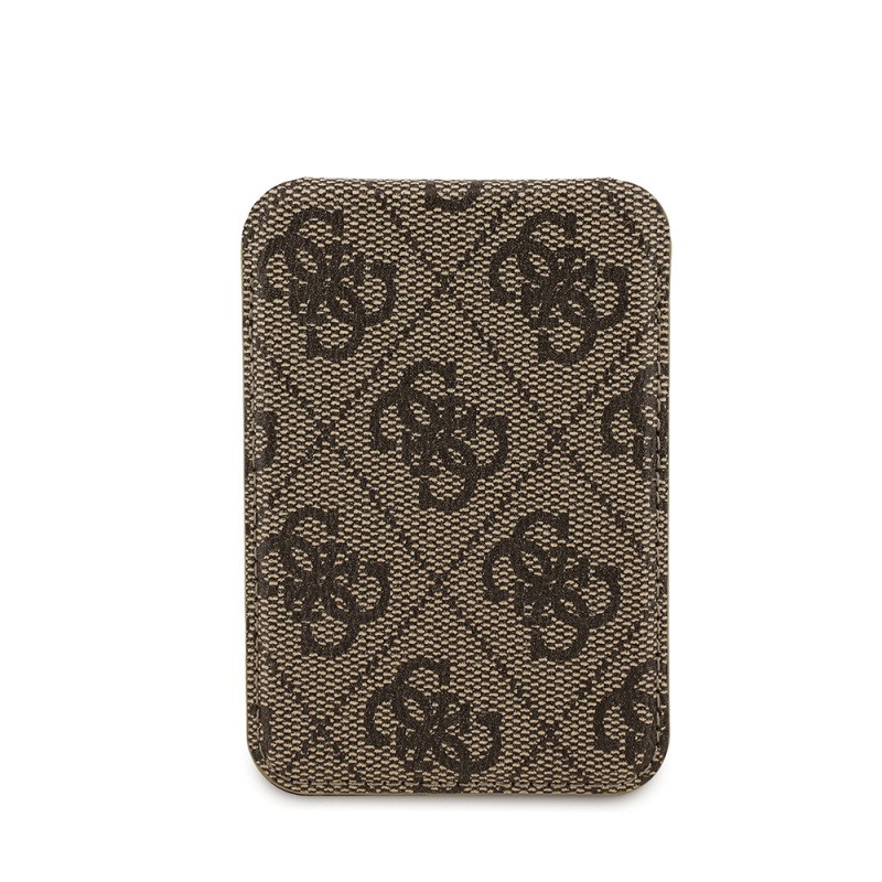 Apple iPhone 17 Case Guess Original Licensed M-safe Charging Case with Strap and 4G Logo Card Holder - 23