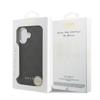 Apple iPhone 17 Case Guess Original Licensed M-safe Charging Feature 4G Classic Text Logo Cover - 10