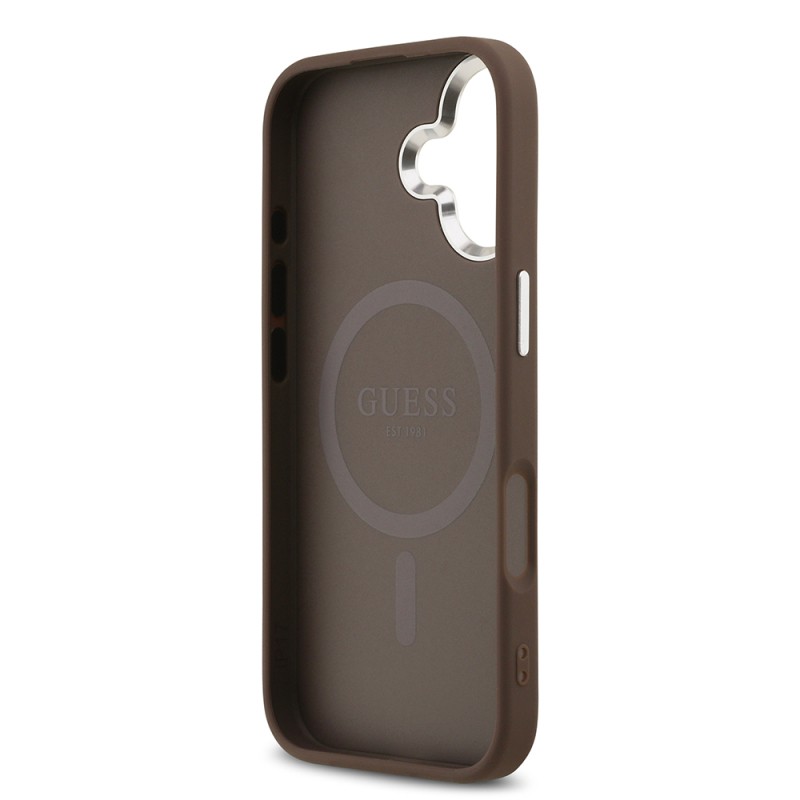 Apple iPhone 17 Case Guess Original Licensed M-safe Charging Feature 4G Classic Text Logo Cover - 16