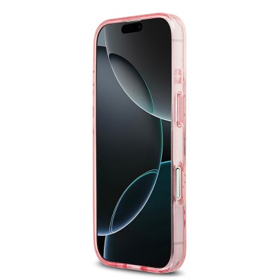 Apple iPhone 17 Case Guess Original Licensed M-Safe Charging Feature IML Printed Classic Logo 4G Patterned Cover - 7
