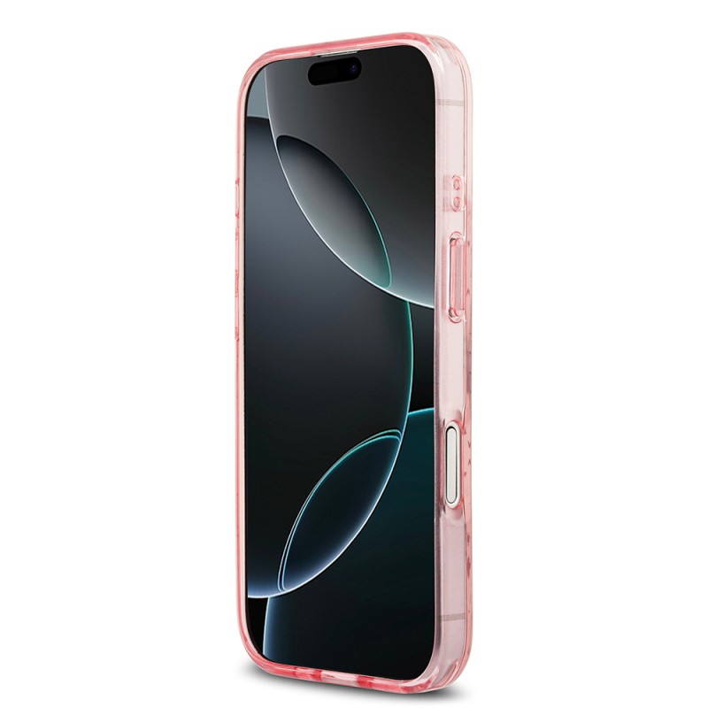 Apple iPhone 17 Case Guess Original Licensed M-Safe Charging Feature IML Printed Classic Logo 4G Patterned Cover - 7