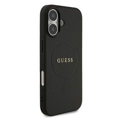 Apple iPhone 17 Case Guess Original Licensed M-safe Charging Feature Logo PU Leather Cover  - 3