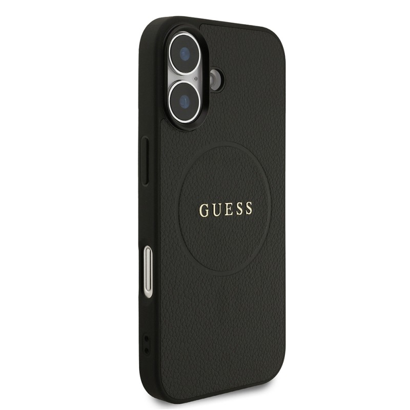 Apple iPhone 17 Case Guess Original Licensed M-safe Charging Feature Logo PU Leather Cover  - 3