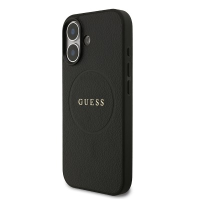 Apple iPhone 17 Case Guess Original Licensed M-safe Charging Feature Logo PU Leather Cover  - 7