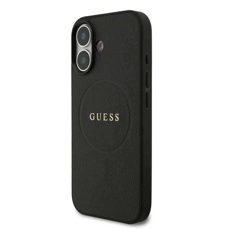 Apple iPhone 17 Case Guess Original Licensed M-safe Charging Feature Logo PU Leather Cover  - 7