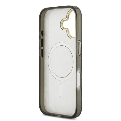 Apple iPhone 17 Case Guess Original Licensed M-safe Charging Feature Text Logo Python Patterned Cover - 9