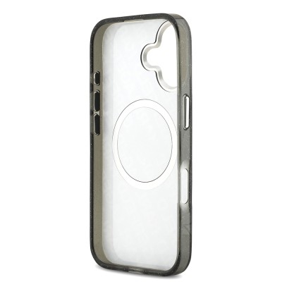 Apple iPhone 17 Case Karl Lagerfeld Original Licensed Glittery Karl & Choupette Heads Cover - 10