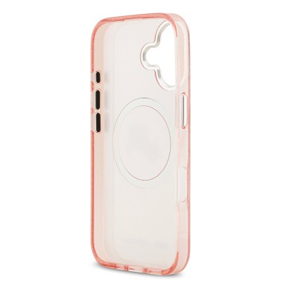 Apple iPhone 17 Case Karl Lagerfeld Original Licensed Glittery Karl & Choupette Heads Cover - 17