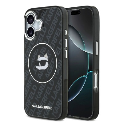 Apple iPhone 17 Case Karl Lagerfeld Original Licensed IML Printed Choupette Heads Cover - 1