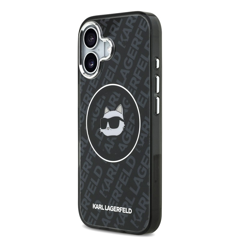Apple iPhone 17 Case Karl Lagerfeld Original Licensed IML Printed Choupette Heads Cover - 3