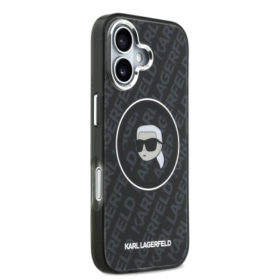 Apple iPhone 17 Case Karl Lagerfeld Original Licensed IML Printed KL Heads Cover - 5