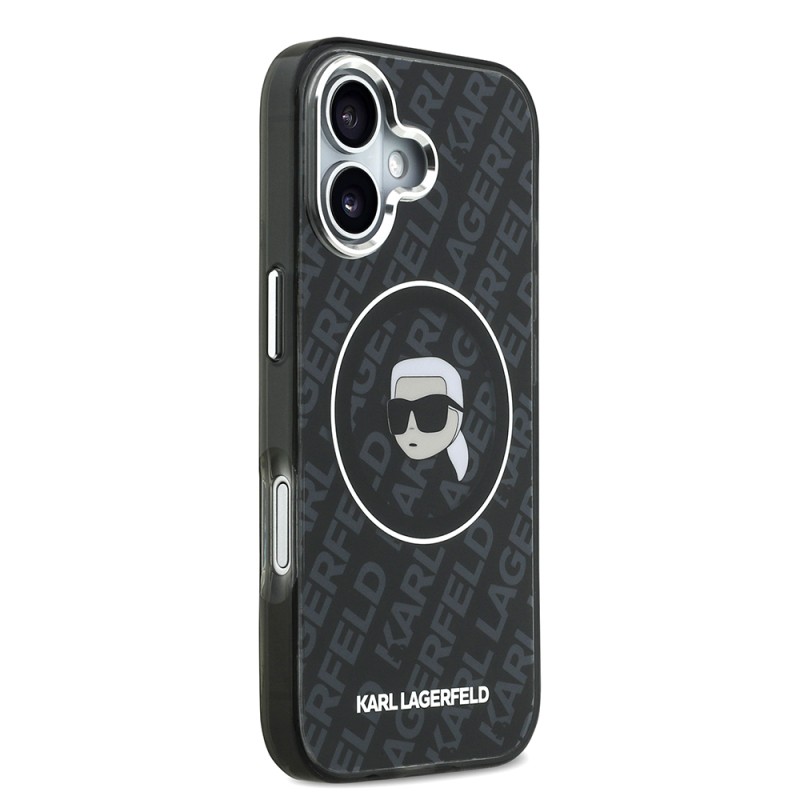 Apple iPhone 17 Case Karl Lagerfeld Original Licensed IML Printed KL Heads Cover - 5