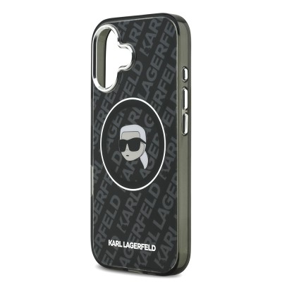 Apple iPhone 17 Case Karl Lagerfeld Original Licensed IML Printed KL Heads Cover - 7