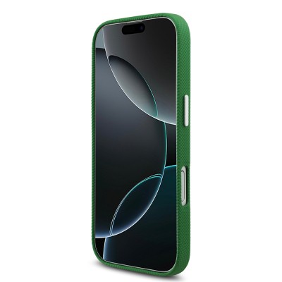Apple iPhone 17 Case, Lacoste Original Licensed, M-Safe Charging Enabled, PVC Piqué Patterned Back, Iconic Crocodile Weave Logo Cover - 13