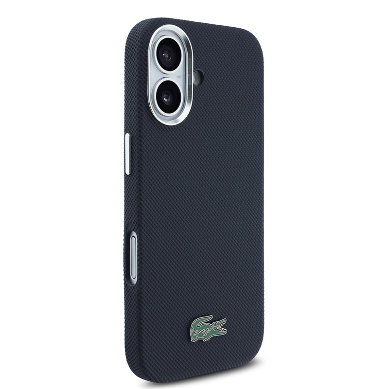 Apple iPhone 17 Case, Lacoste Original Licensed, M-Safe Charging Enabled, PVC Piqué Patterned Back, Iconic Crocodile Weave Logo Cover - 20