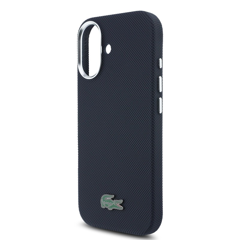 Apple iPhone 17 Case, Lacoste Original Licensed, M-Safe Charging Enabled, PVC Piqué Patterned Back, Iconic Crocodile Weave Logo Cover - 22