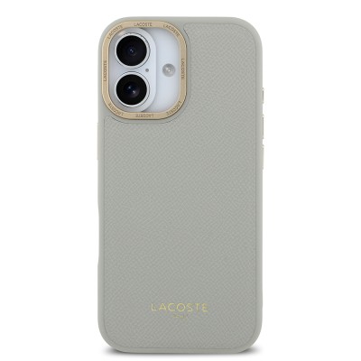 Apple iPhone 17 Case Lacoste Original Licensed M-Safe Charging Feature Champs Elysees PU Leather Design Cover - 10