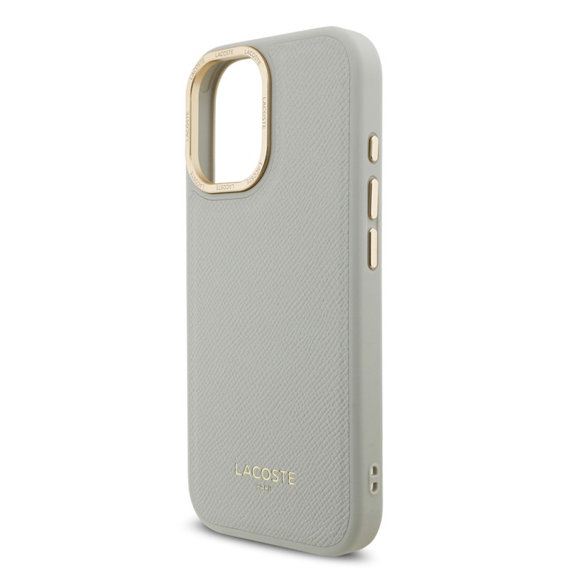 Apple iPhone 17 Case Lacoste Original Licensed M-Safe Charging Feature Champs Elysees PU Leather Design Cover - 19