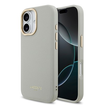 Apple iPhone 17 Case Lacoste Original Licensed M-Safe Charging Feature Champs Elysees PU Leather Design Cover - 3