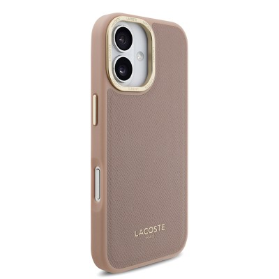 Apple iPhone 17 Case Lacoste Original Licensed M-Safe Charging Feature Champs Elysees PU Leather Design Cover - 11