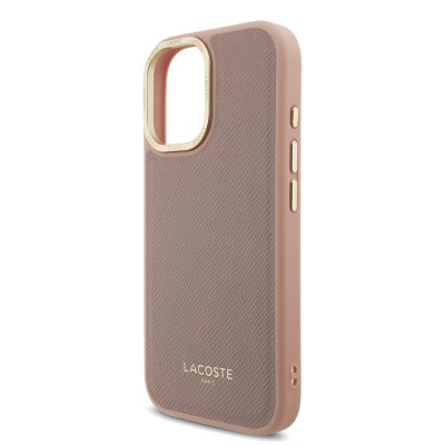 Apple iPhone 17 Case Lacoste Original Licensed M-Safe Charging Feature Champs Elysees PU Leather Design Cover - 17