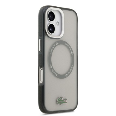 Apple iPhone 17 Case Lacoste Original Licensed M-Safe Charging Feature Iconic Crocodile Logo Frosted Cover - 19