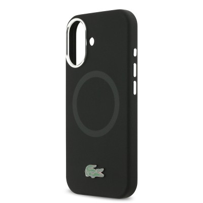 Apple iPhone 17 Case Lacoste Original Licensed M-Safe Charging Feature Iconic Logo Metal Camera Frame Silicone Cover - 7